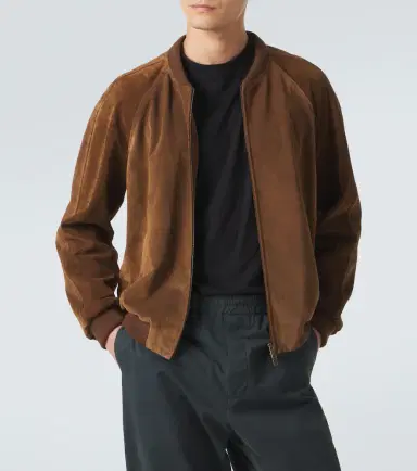 The Row Ramiro suede bomber jacket | Thumbnail 3 The Row Ramiro suede bomber jacket | Thumbnail 3