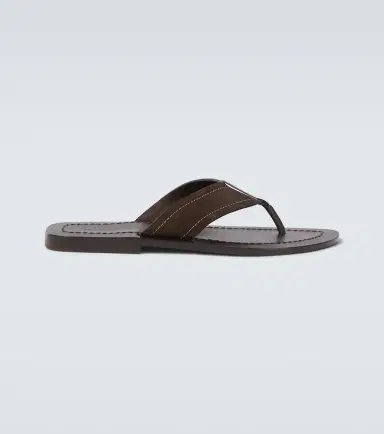 The Row Dan suede thong sandals | Thumbnail 6