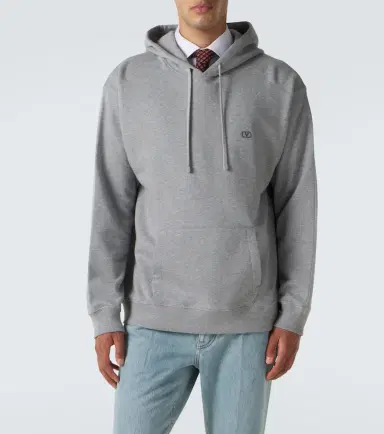 Valentino VLogo cotton jersey hoodie | Thumbnail 3 Valentino VLogo cotton jersey hoodie | Thumbnail 3
