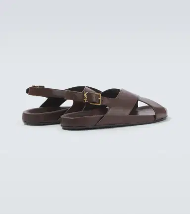 Saint Laurent Helios Cassandre leather sandals | Thumbnail 5