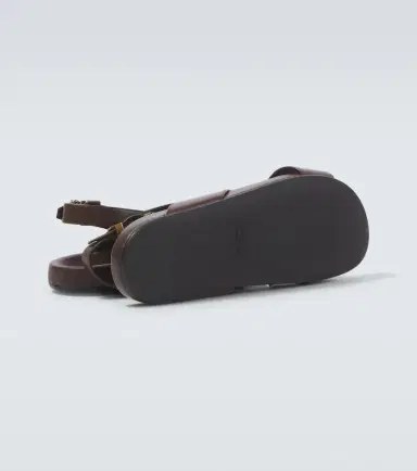 Saint Laurent Helios Cassandre leather sandals | Thumbnail 6