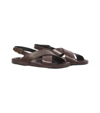Saint Laurent Helios Cassandre leather sandals | Thumbnail 1