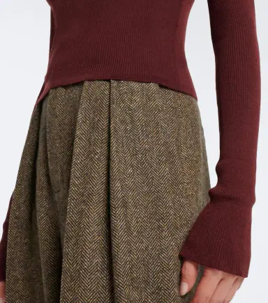 Saint Laurent Ribbed-knit wool, cashmere, and silk top | Thumbnail 7 Saint Laurent Ribbed-knit wool, cashmere, and silk top | Thumbnail 7