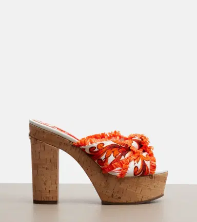 Dolce & Gabbana Majolica brocade platform sandals | Thumbnail 3 Dolce & Gabbana Majolica brocade platform sandals | Thumbnail 3