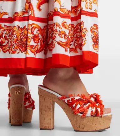 Dolce & Gabbana Majolica brocade platform sandals | Thumbnail 6 Dolce & Gabbana Majolica brocade platform sandals | Thumbnail 6