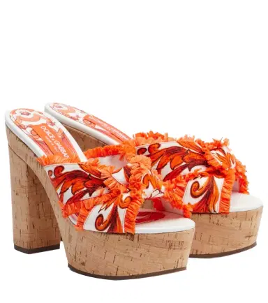 Dolce & Gabbana Majolica brocade platform sandals | Thumbnail 1 Dolce & Gabbana Majolica brocade platform sandals | Thumbnail 1