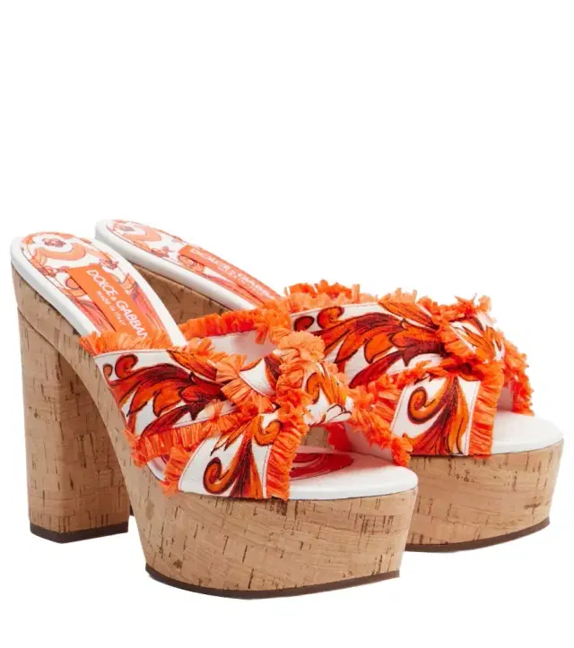 Dolce & Gabbana Majolica brocade platform sandals