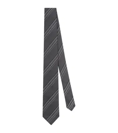 Brunello Cucinelli Striped silk tie | Thumbnail 1