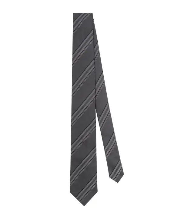 Striped silk tie