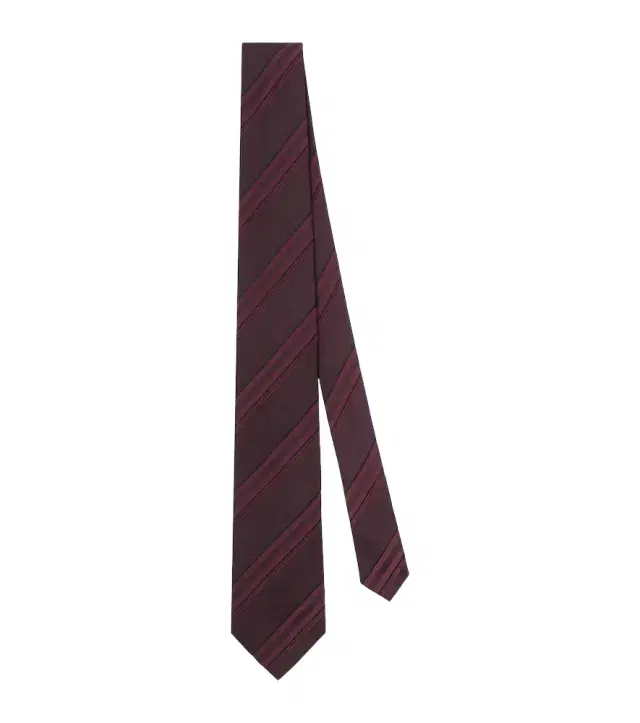 Striped silk tie
