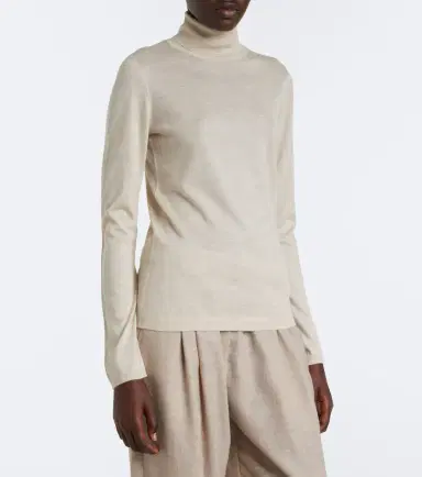 Brunello Cucinelli Cashmere and silk turtleneck sweater | Thumbnail 2