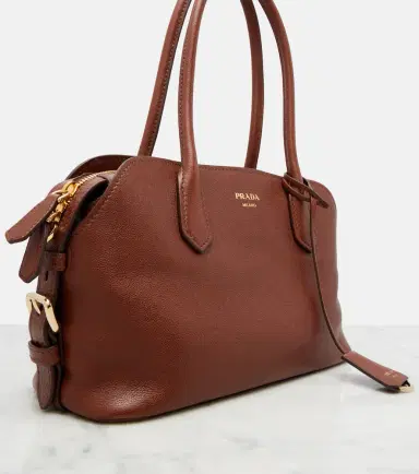 Prada Signet Medium leather bowling bag | Thumbnail 4