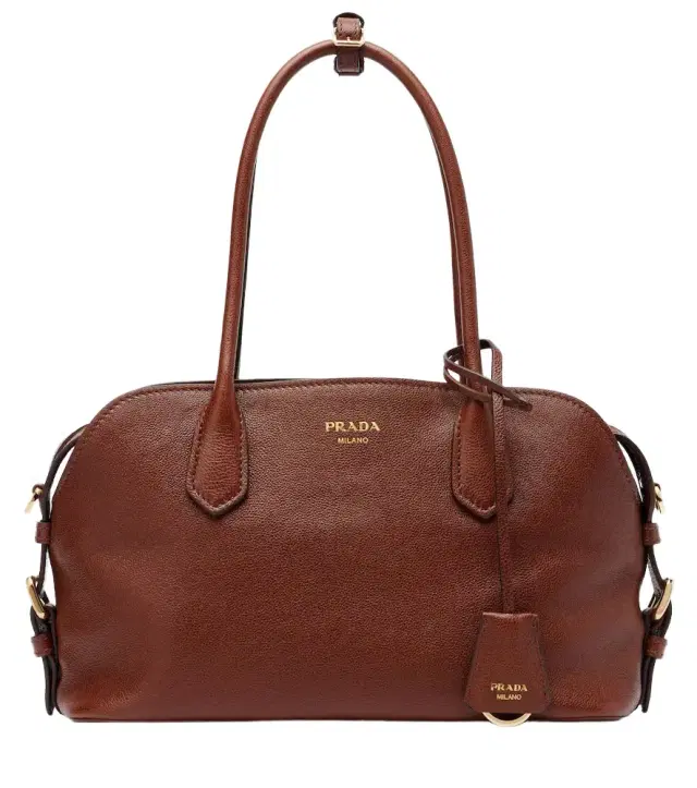 Signet Medium leather bowling bag