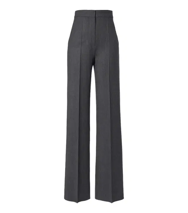 Wool-blend wide-leg pants