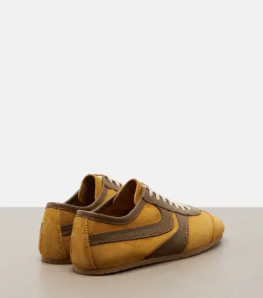 Dries Van Noten Leather-trimmed suede sneakers | Thumbnail 3 Dries Van Noten Leather-trimmed suede sneakers | Thumbnail 3