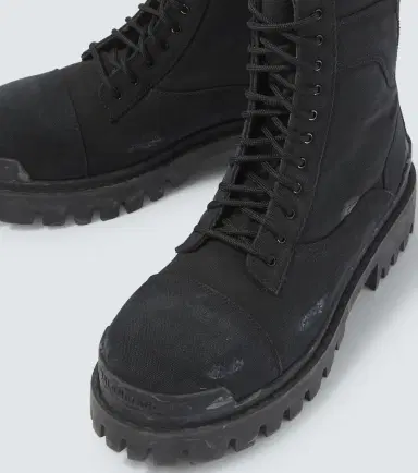 Balenciaga Combat Strike canvas lace-up boots | Thumbnail 5 Balenciaga Combat Strike canvas lace-up boots | Thumbnail 5