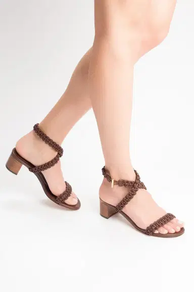 Gianvito Rossi Block Heel Sandal 45 - Sedona | Thumbnail 2