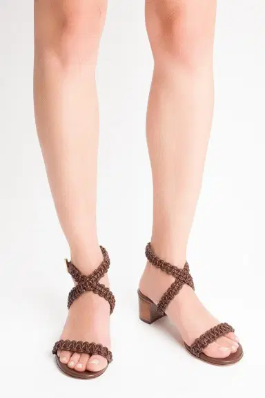 Gianvito Rossi Block Heel Sandal 45 - Sedona | Thumbnail 3