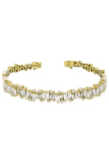 Suzanne Kalan Diamond Baguette Fireworks Bangle Bracelet | Thumbnail 1