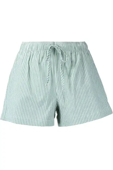 The Lady & The Sailor x Marissa Collections Flutter Short - Green White | Thumbnail 1