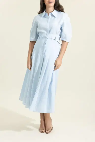 Gabriela Hearst Sansi Top - Light Blue | Thumbnail 2 Gabriela Hearst Sansi Top - Light Blue | Thumbnail 2