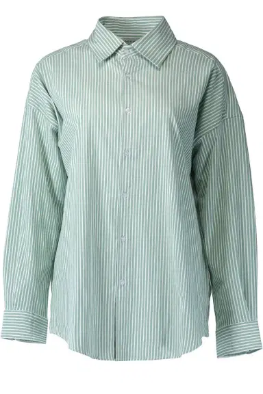 The Lady & The Sailor x Marissa Collections Sunday Shirt - Green White | Thumbnail 1
