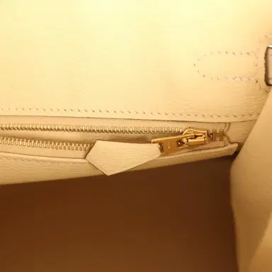 HERMÈS Hermes Birkin 25 Vanille Matte Alligator Gold Hardware | Thumbnail 9