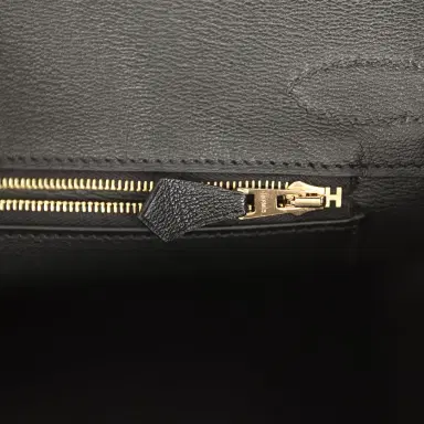 HERMÈS Hermes Birkin 30 Black Matte Niloticus Crocodile Gold Hardware | Thumbnail 9 HERMÈS Hermes Birkin 30 Black Matte Niloticus Crocodile Gold Hardware | Thumbnail 9