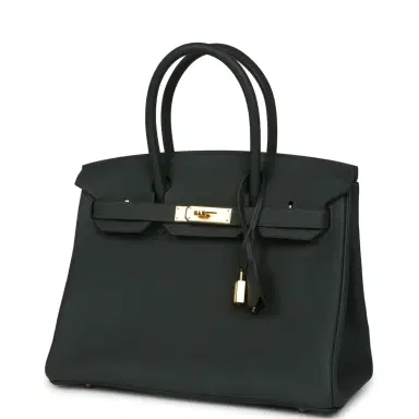 HERMÈS Hermes Birkin 30 Vert Mangrove Togo Gold Hardware | Thumbnail 5 HERMÈS Hermes Birkin 30 Vert Mangrove Togo Gold Hardware | Thumbnail 5