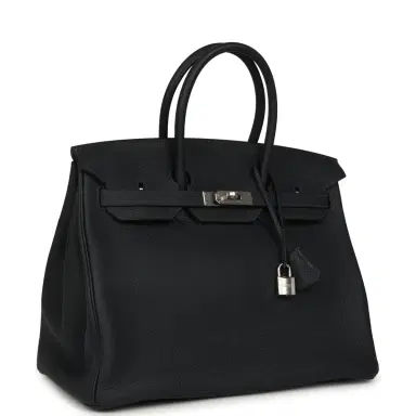 HERMÈS Hermes Birkin 35 Caban Togo Palladium Hardware | Thumbnail 2