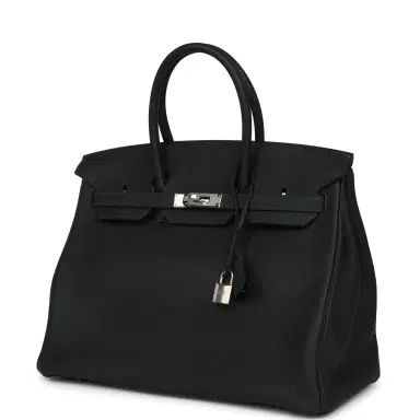 HERMÈS Hermes Birkin 35 Caban Togo Palladium Hardware | Thumbnail 5