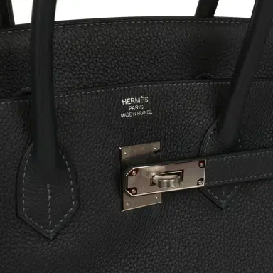 HERMÈS Hermes Birkin 35 Caban Togo Palladium Hardware | Thumbnail 7