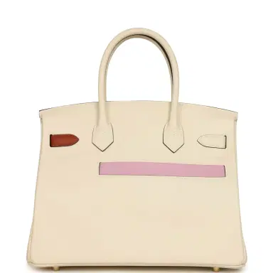 HERMÈS Hermes Colormatic Birkin 30 Nata, Lime, Chai, Cuivre and Bleu Brume Swift Gold Hardware | Thumbnail 4 HERMÈS Hermes Colormatic Birkin 30 Nata, Lime, Chai, Cuivre and Bleu Brume Swift Gold Hardware | Thumbnail 4