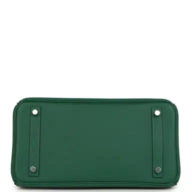 HERMÈS Hermes Colormatic Birkin 30 Vert Moyen Swift Palladium Hardware | Thumbnail 6 HERMÈS Hermes Colormatic Birkin 30 Vert Moyen Swift Palladium Hardware | Thumbnail 6