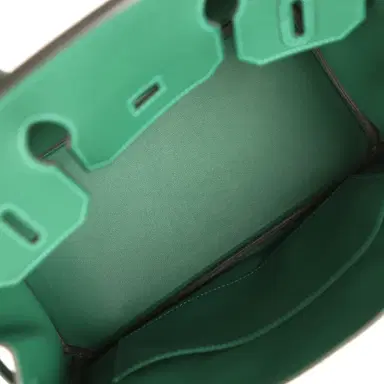 HERMÈS Hermes Colormatic Birkin 30 Vert Moyen Swift Palladium Hardware | Thumbnail 9 HERMÈS Hermes Colormatic Birkin 30 Vert Moyen Swift Palladium Hardware | Thumbnail 9