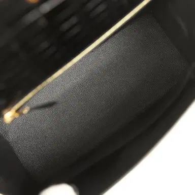 HERMÈS Hermes Kelly Sellier 25 Black Shiny Porosus Crocodile Gold Hardware | Thumbnail 8