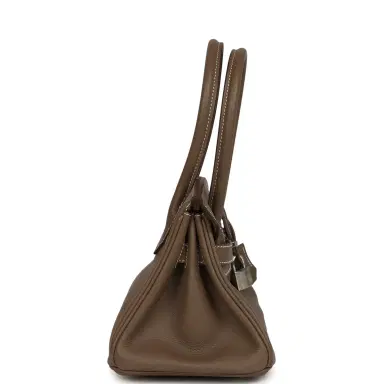 HERMÈS Hermes Shoulder Birkin Light 29 Etoupe Evercolor Palladium Hardware | Thumbnail 3 HERMÈS Hermes Shoulder Birkin Light 29 Etoupe Evercolor Palladium Hardware | Thumbnail 3