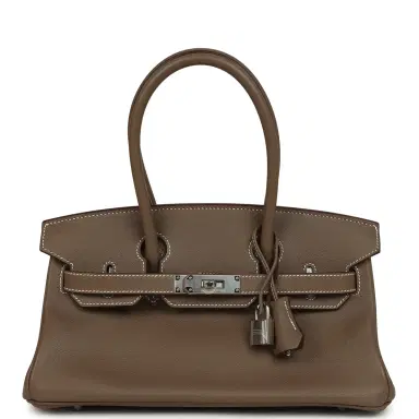 HERMÈS Hermes Shoulder Birkin Light 29 Etoupe Evercolor Palladium Hardware | Thumbnail 1 HERMÈS Hermes Shoulder Birkin Light 29 Etoupe Evercolor Palladium Hardware | Thumbnail 1