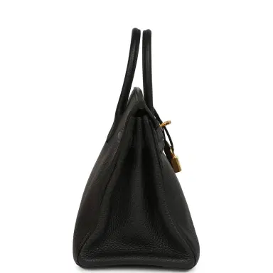HERMÈS Pre-owned Hermes Birkin 25 Black Togo Gold Hardware | Thumbnail 3