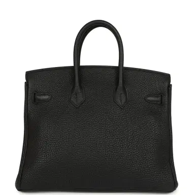 HERMÈS Pre-owned Hermes Birkin 25 Black Togo Gold Hardware | Thumbnail 4