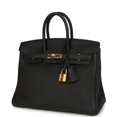 HERMÈS Pre-owned Hermes Birkin 25 Black Togo Gold Hardware | Thumbnail 5