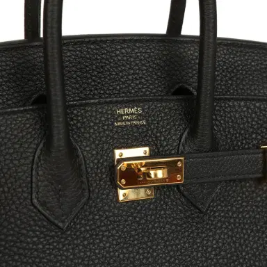 HERMÈS Pre-owned Hermes Birkin 25 Black Togo Gold Hardware | Thumbnail 7