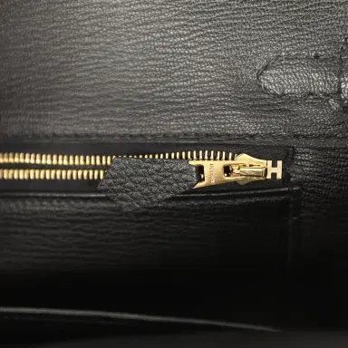 HERMÈS Pre-owned Hermes Birkin 25 Black Togo Gold Hardware | Thumbnail 9
