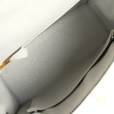 HERMÈS Pre-owned Hermes Special Order (HSS) Kelly Sellier 25 Gris Perle and Vert Titien Chevre Mysore Brushed Gold Hardware | Thumbnail 8 HERMÈS Pre-owned Hermes Special Order (HSS) Kelly Sellier 25 Gris Perle and Vert Titien Chevre Mysore Brushed Gold Hardware | Thumbnail 8