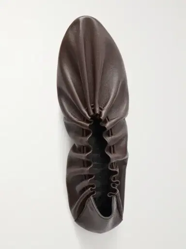 Staud Rue Gathered Leather Ballet Flats | Thumbnail 6