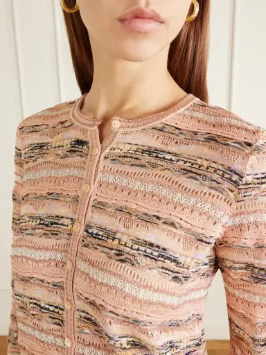 Ulla Johnson Mia Striped Pointelle-knit Cardigan | Thumbnail 5 Ulla Johnson Mia Striped Pointelle-knit Cardigan | Thumbnail 5