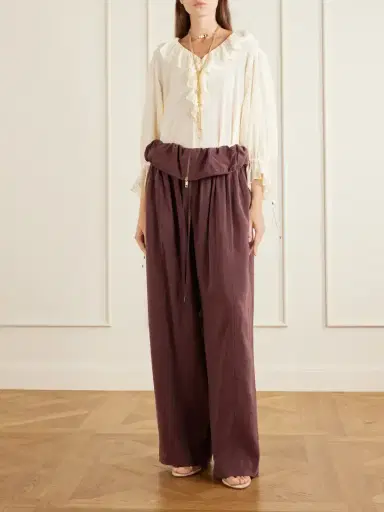 Chloé Silk-blend Wide-leg Pants | Thumbnail 2