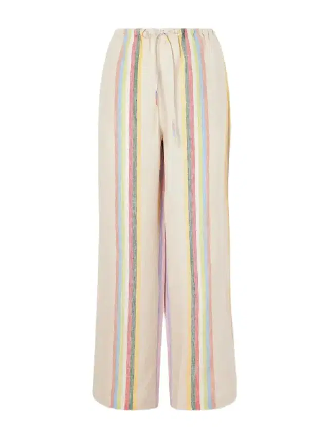 Mateo Striped Linen Wide-leg Pants