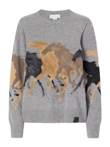 Stella McCartney Racing Horse Wool Sweater | Thumbnail 1