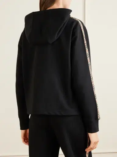 Burberry Harper Checked Cotton-jersey Zip-up Hoodie | Thumbnail 4